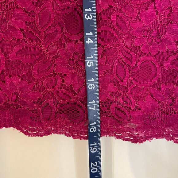 Banana Republic 4P Hot Pink Lace Skirt – Fitted Petite, True to Size - Picture 4 of 8